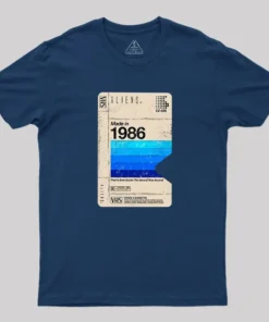 Alternative view of Aliens Blank Tape Geek T-Shirt