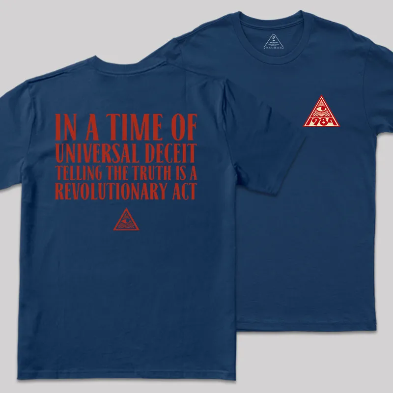 A Revolutionary Act Front and Back Printed Geek T-Shirt - Image 4