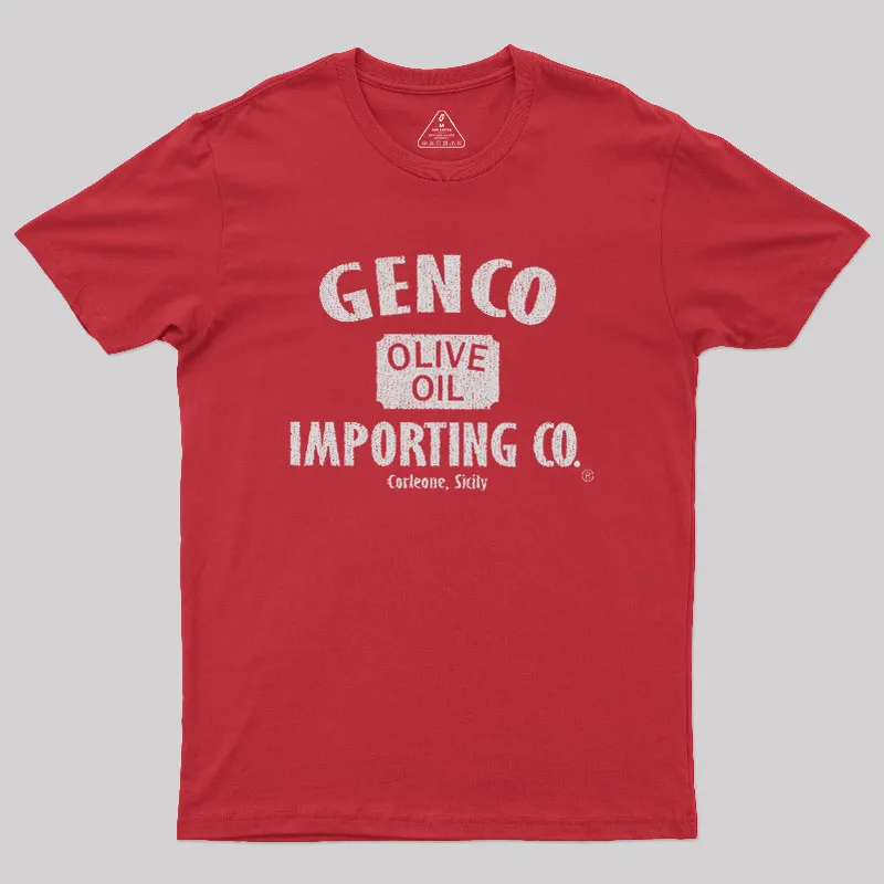 Genco Olive Oil Importing Co Geek T-Shirt - Image 5