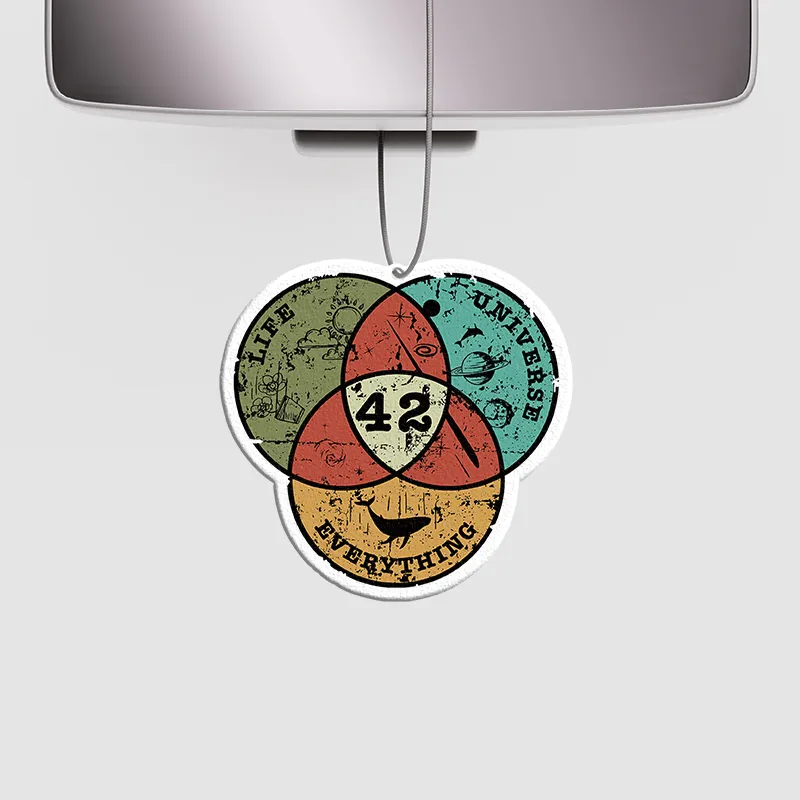 Life, the Universe & Everything Geek Car Air Fresheners
