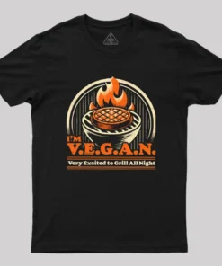 Ironic BBQ Grill Geek T-Shirt