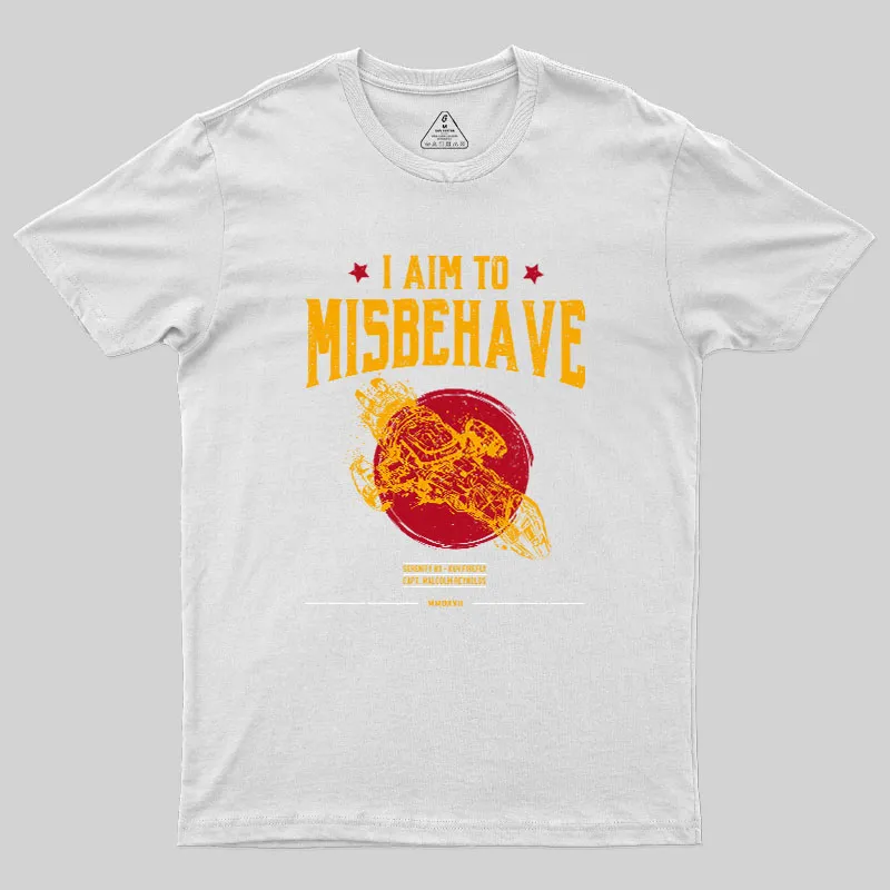 I Aim to Misbehave Geek T-Shirt - Image 9