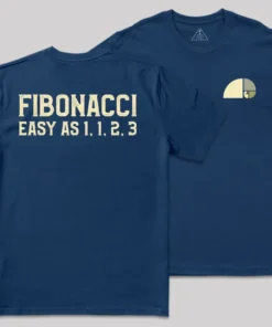 Alternative view of FIBONACCI Front and Back Printed Geek T-Shirt