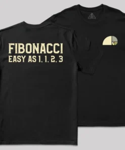 FIBONACCI Front and Back Printed Geek T-Shirt