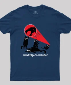 Alternative view of Cats Assemble Geek T-Shirt