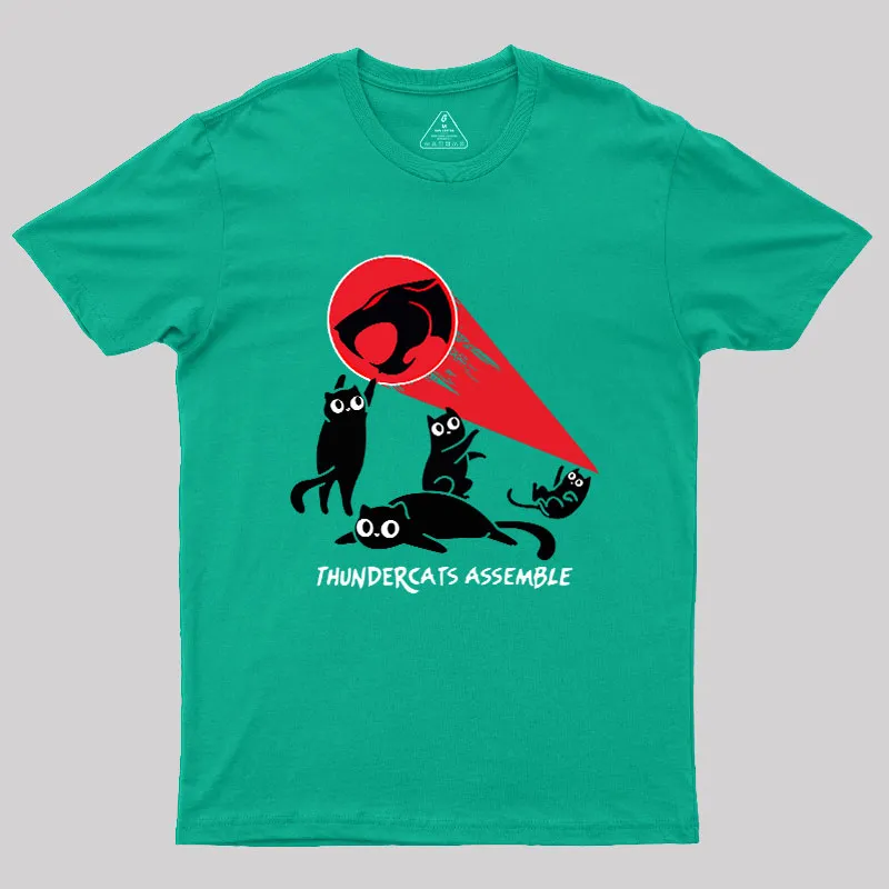 Cats Assemble Geek T-Shirt - Image 8