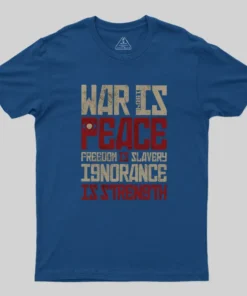 Alternative view of War is Peace Geek T-Shirt
