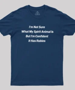 Alternative view of Im Not Sure What My Spirit Animal Is Geek T-Shirt