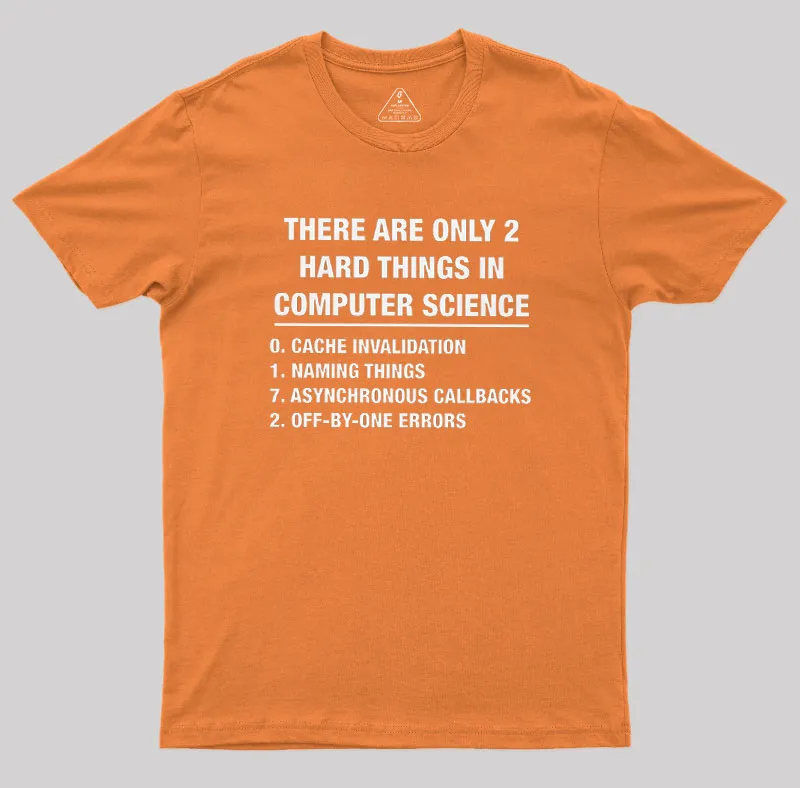 The Two Hard Things Geek T-Shirt - Image 5