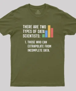 Alternative view of There Are Two Types of Data Scientist Geek T-Shirt