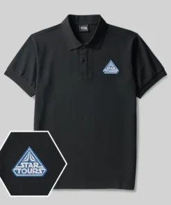 Star Tours Geek Embroidered Polo Shirts
