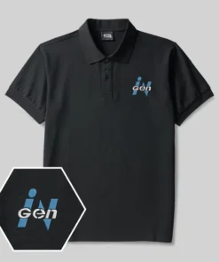 Ingen Geek Embroidered Polo Shirts