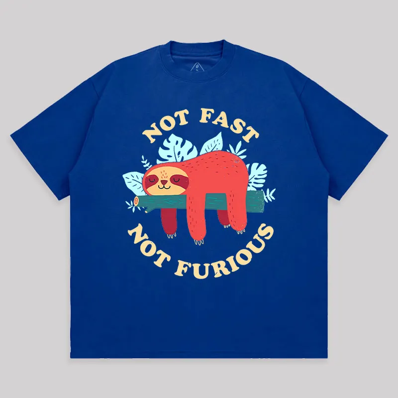 Not Fast, Not Furious Unisex Oversized T-shirt - Image 6