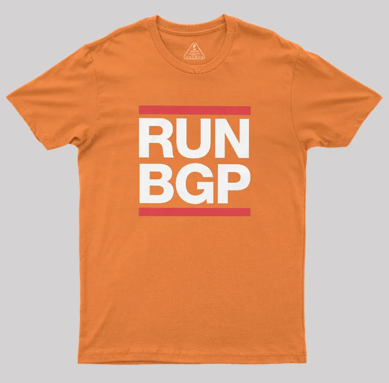 Run BGP Funny Network Engineer Geek T-Shirt - Image 5