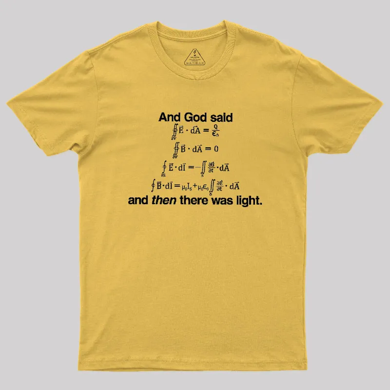 And God Said Geek T-Shirt - Image 8