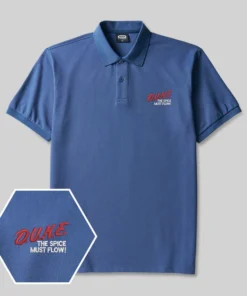 Alternative view of The Spice Must Flow Geek Embroidered Polo Shirts