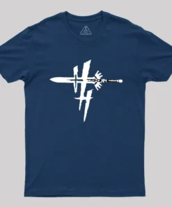 Alternative view of Heaven's Hellfire Geek T-Shirt