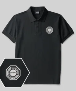 Dharma Initiative Geek Embroidered Polo Shirts