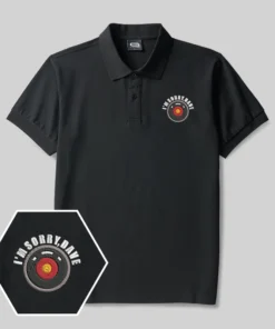 HAL 9000 Geek Embroidered Polo Shirts