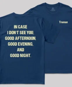 Alternative view of Truman's Farewell Front and Back Printed Geek T-Shirt