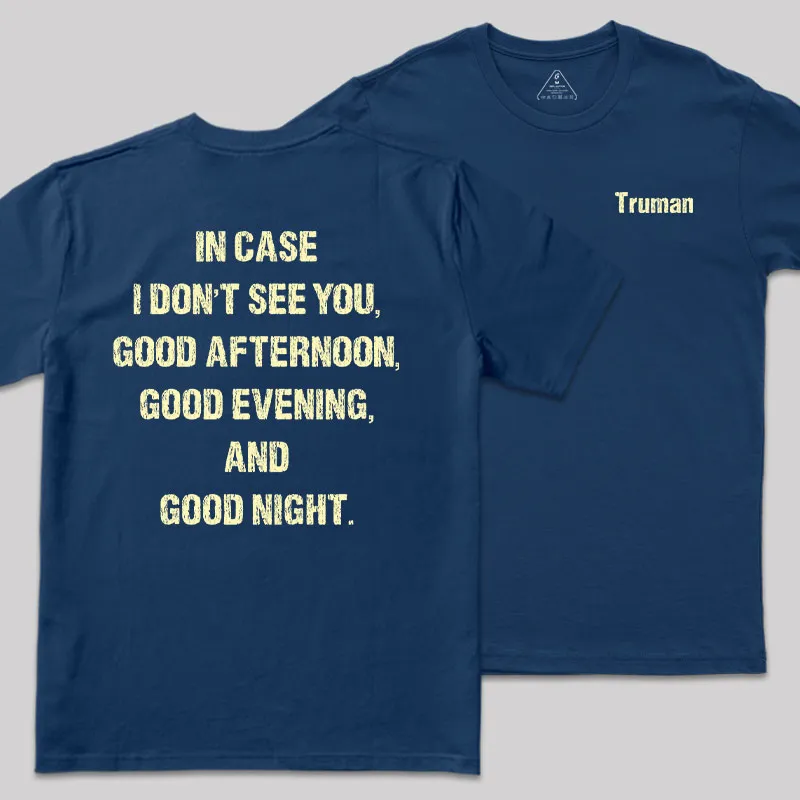 Truman's Farewell Front and Back Printed Geek T-Shirt - Image 2