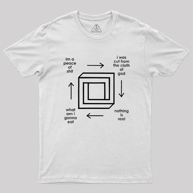Surreal Existential Art Geek T-Shirt - Image 11