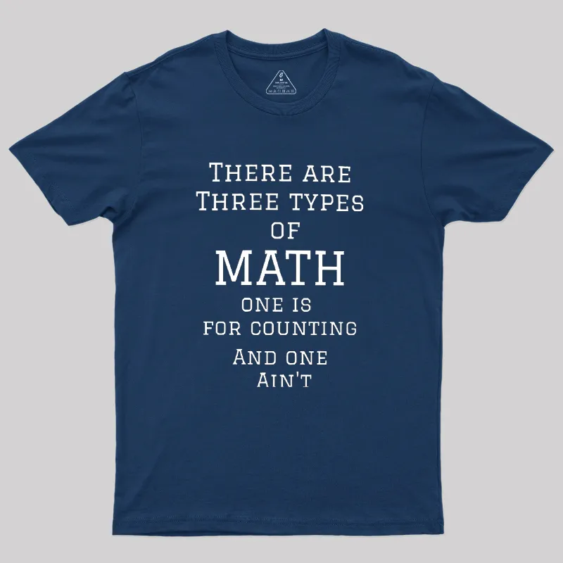 Three Types Of Math Geek T-Shirt - Image 2