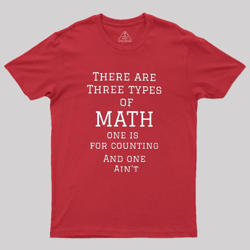 Three Types Of Math Geek T-Shirt - Image 5