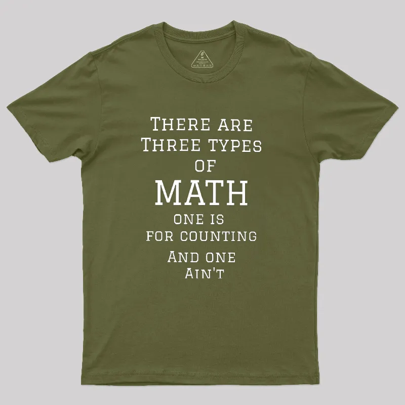 Three Types Of Math Geek T-Shirt - Image 3