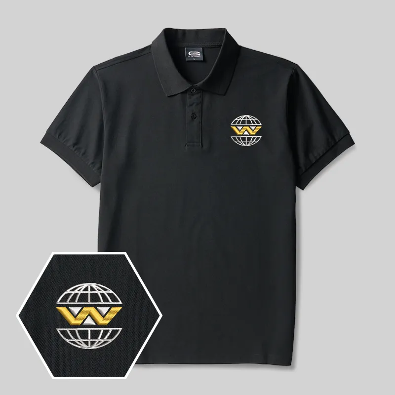 Weyland Yutani Geek Embroidered Polo Shirts