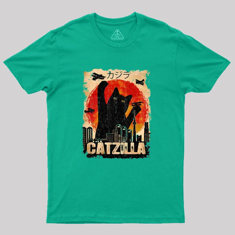 Black Cat Geek T-Shirt - Image 9