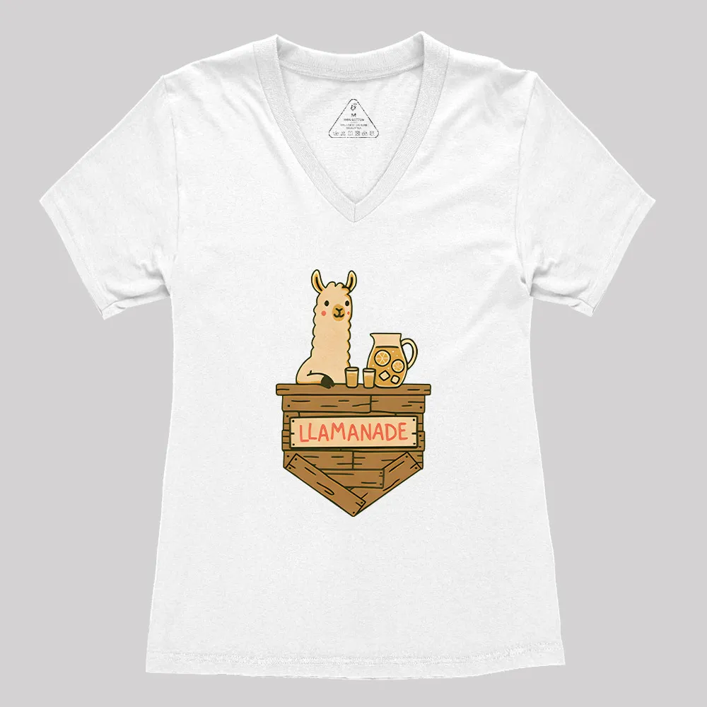 Llamanade Geek Women's V-Neck T-shirt - Image 4