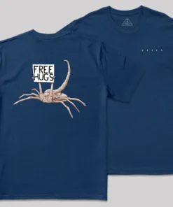 Alternative view of Free Hugs Alien Front and Back Printed T-Shirt