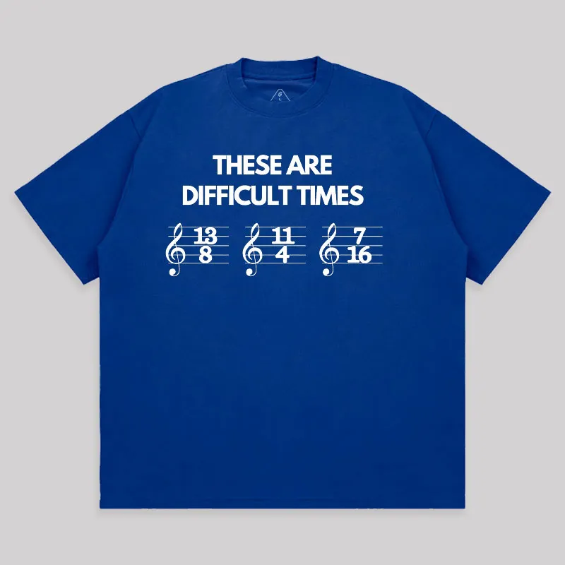These Are Difficult Times Unisex Oversized T-shirt - Image 6