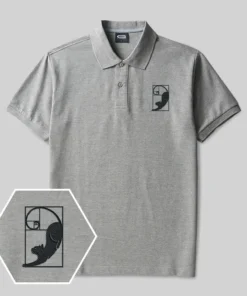 Fibonacci's Cat Geek Embroidered Polo Shirts