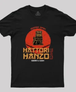 Hattori Hanzo Sword & Sushi Geek T-Shirt