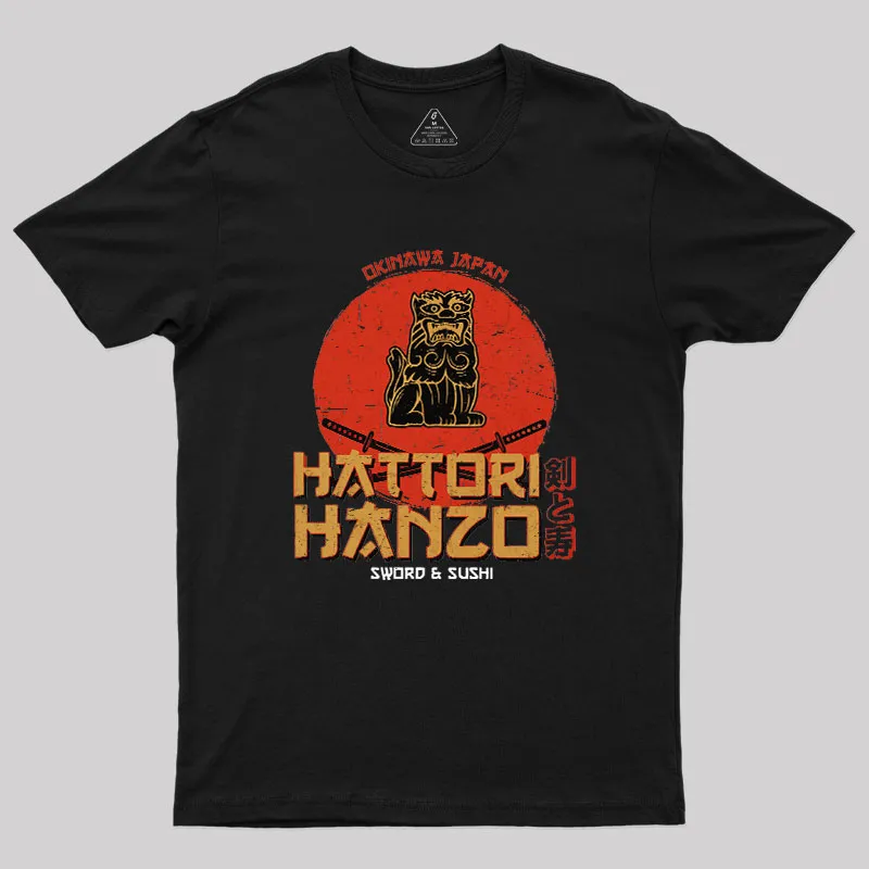 Hattori Hanzo Sword & Sushi Geek T-Shirt