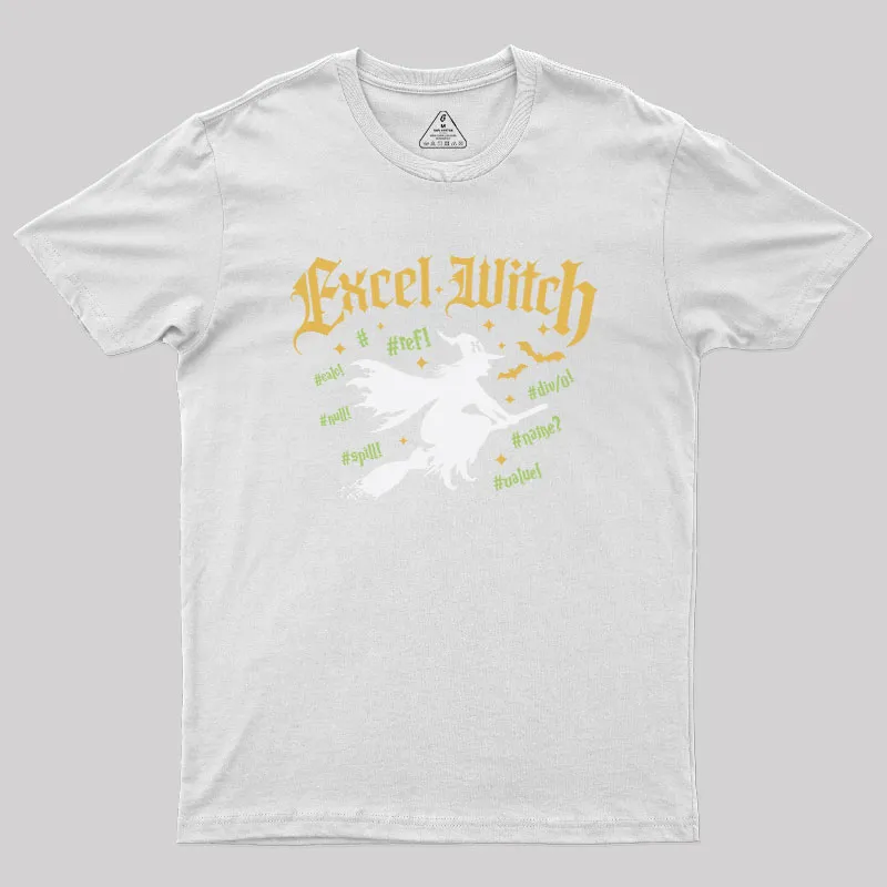 Excel Witch Geek T-Shirt - Image 10