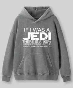 Alternative view of Use The Force Inappropriately Geek Washed Hoodie