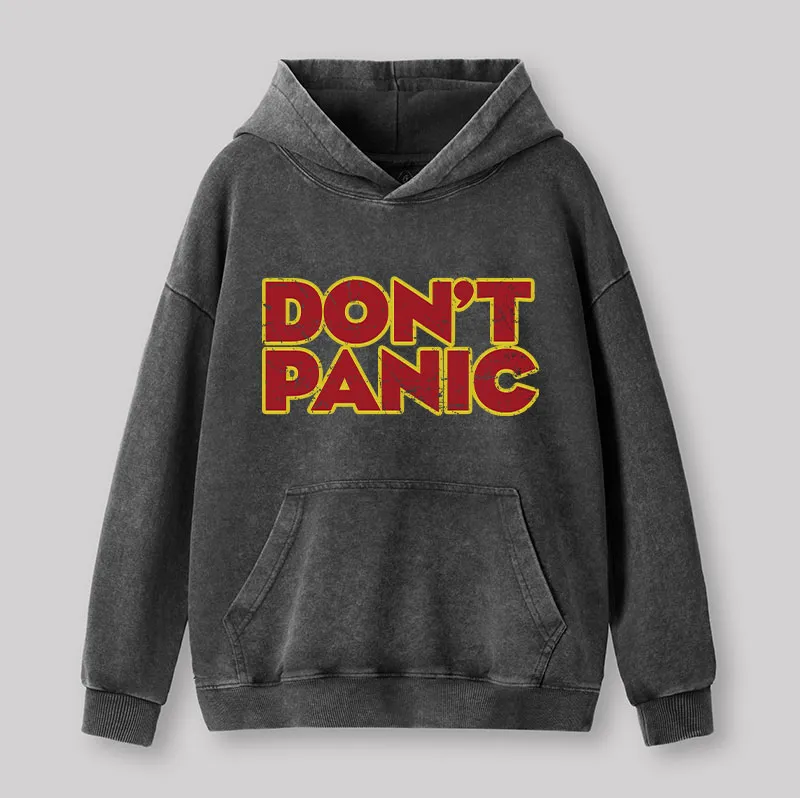 Don't Panic Washed Hoodie - Image 2