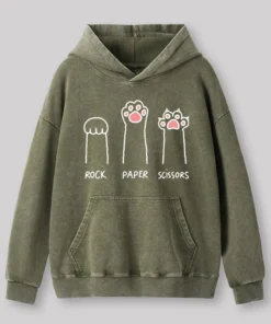 Alternative view of Cat Paw Washed Hoodie