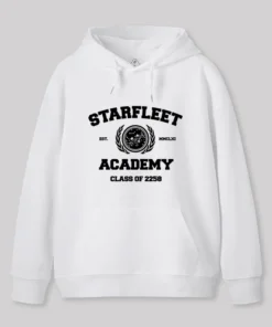 Alternative view of Starfleet Acadmey Class of 2258 White Hoodie