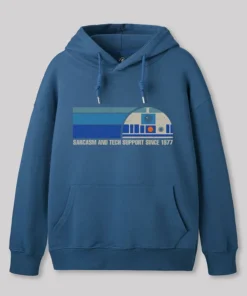 Alternative view of Providing Sarcasm and Tech Support Since 1977 Geek Hoodie