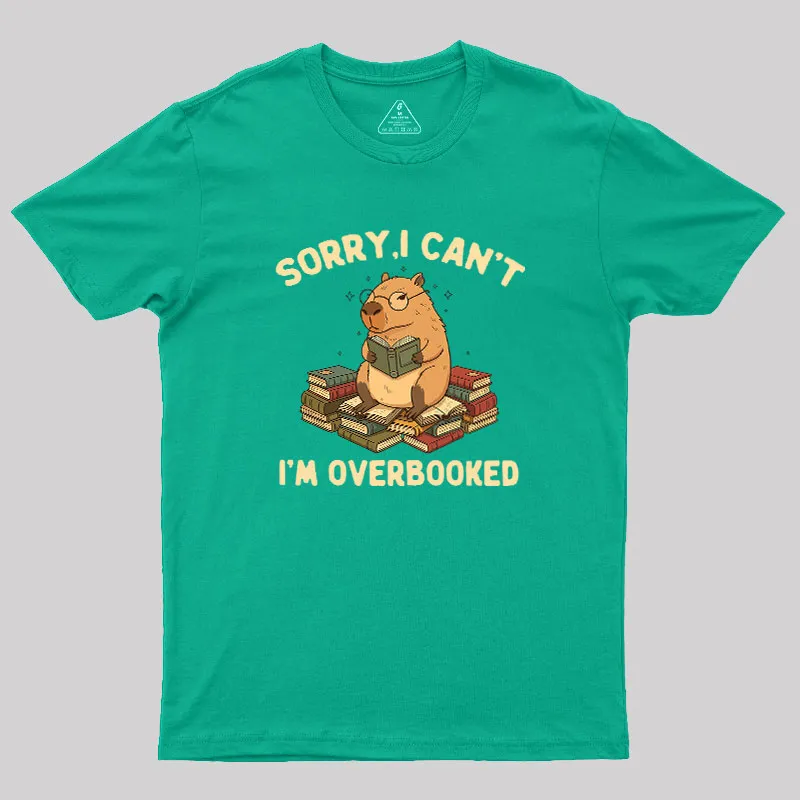 Overbooked Capybara Geek T-Shirt - Image 9