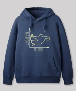 Alternative view of Rabbit or Duck Hoodie