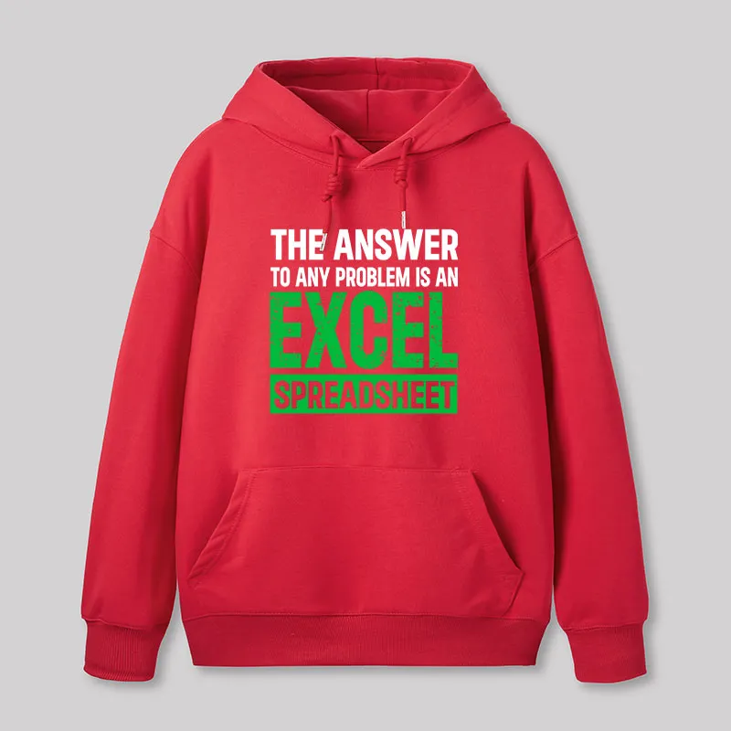 The Answer To Any Problem Is An Excel Geek Hoodie - Image 7