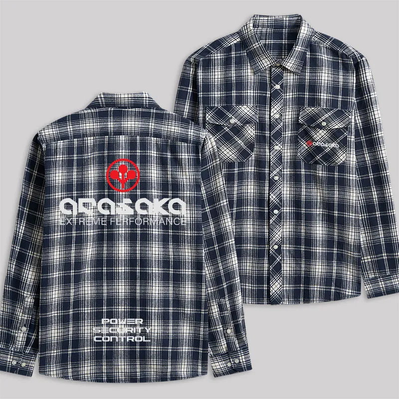 Arasaka Plaid Flannel Shirt - Image 4