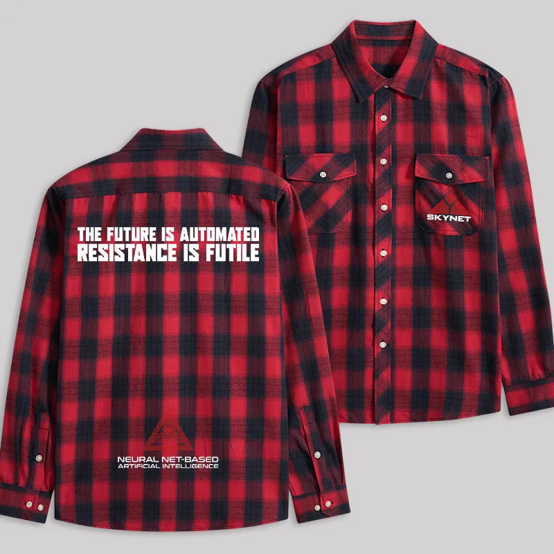 Skynet Plaid Flannel Shirt - Image 3