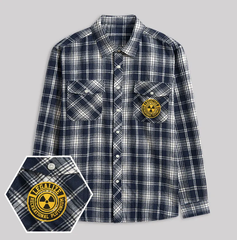 Atomic Humor Plaid Flannel Shirt - Image 4