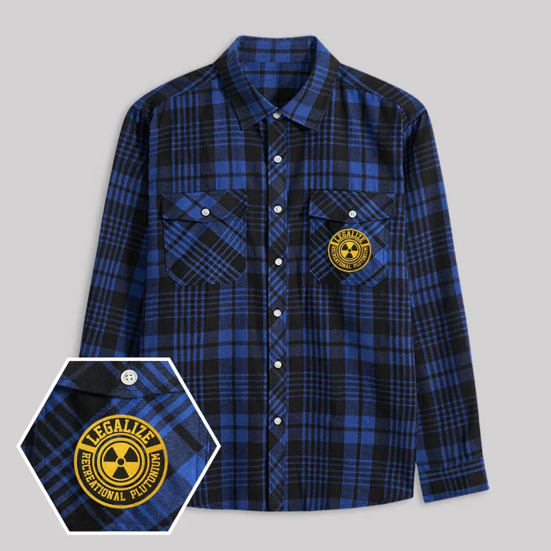 Atomic Humor Plaid Flannel Shirt - Image 2